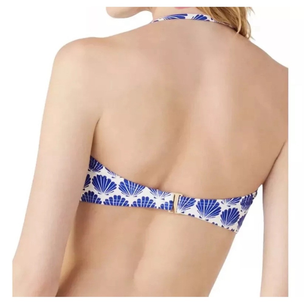 Kate Spade New York Shell Print Bandeau Bikini Swim Top Size Large MSRP $110 NWT - Picture 3 of 12